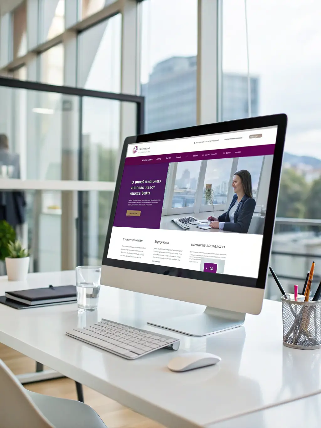A black and red icon representing a professionally designed website with a construction theme, highlighting website design services.